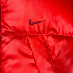 Vintage Y2K Nike Sportswear Jacket Mens Large Red Swoosh Full Zip Outdoor Puffer Coat