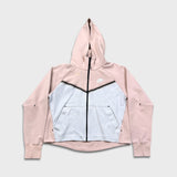 Nike Tech Fleece Hoodie Womens Small Pink Sportswear Full Zip Hooded Sweater