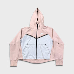 Nike Tech Fleece Hoodie Womens Small Pink Sportswear Full Zip Hooded Sweater