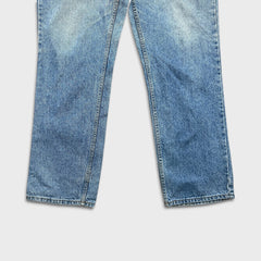 Vintage 90s Levi's 619 Jeans Mens 38x32 Orange Tab Light Wash Relaxed Denim Pants