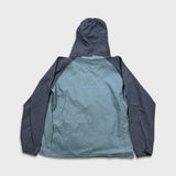 The North Face Class V Fanorak Jacket Mens Large Blue Lightweight Windbreaker