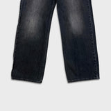 Levi's Low Loose Jeans Womens 28x29 Black Wide Leg Baggy Dark Wash Denim Pants