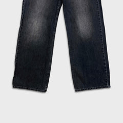 Levi's Low Loose Jeans Womens 28x29 Black Wide Leg Baggy Dark Wash Denim Pants