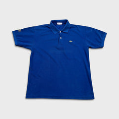 Vintage 90s Chemise Lacoste Shirt Mens Large Blue Classic Preppy Polo Short Sleeve
