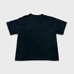 Vintage 90s Blank T Shirt Mens Medium Black Faded Classic Short Sleeve Tee