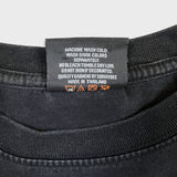 Vintage Y2K Skeleton Rider Hot As Hell T Shirt Mens Medium Black Punk Biker Tee