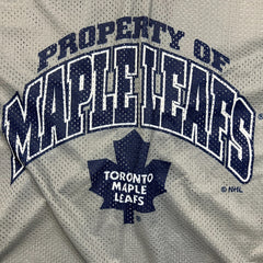 Vintage Y2K Toronto Maple Leafs Practice Jersey Mens XL Gray Mesh NHL Hockey Tee