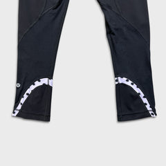 Lululemon Run Inspire Crop II Pant Womens Size 4 Black Mid Rise Yoga Leggings