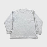Vintage Y2K Nike Sportswear Mock Neck Shirt Mens 2XL Gray Swoosh Long Sleeve Pullover