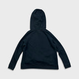 Nike Sportswear Hoodie Womens Large Black Swoosh Pullover Cowl Hooded Sweater