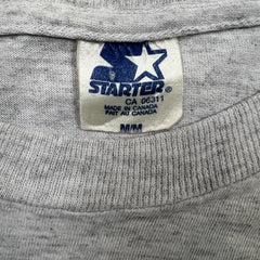 Vintage 90s Starter Toronto Maple Leafs T Shirt Mens Medium Gray NHL Hockey Tee