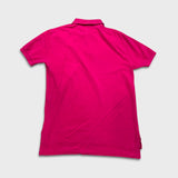 Vintage 90s Polo Ralph Lauren Shirt Mens Medium Pink Preppy Pony Casual Short Sleeve