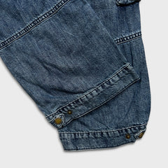 Lauren Ralph Lauren Jeans Womens Size 10 Blue Cropped Cargo Dark Wash Denim Pants