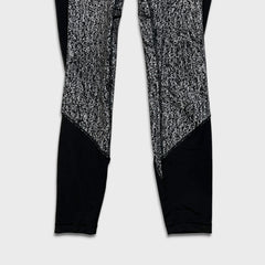 Lululemon Fit Physique Tight Luon Suited Jacquard Womens Size 4 Black Yoga