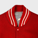 Vintage 90s Hard Rock Cafe Jacket Mens Small Red Varsity Letterman Bomber