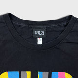 Vintage Y2K Flip Skateboard T Shirt Mens Large Black NHS Graphic Short Sleeve Tee
