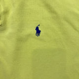 Polo Ralph Lauren Shirt Mens 2XL Yellow Pony Cotton Casual Preppy Short Sleeve
