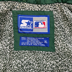 Vintage 90s Starter Oakland Athletics Jacket Mens XL Green Sports MLB Baseball
