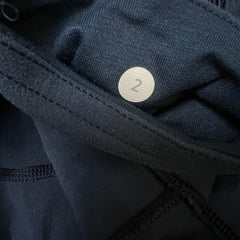 Lululemon Practice Daily Pants Womens Size 2 Blue Mid Rise Yoga Leggings Tights