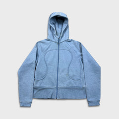 Lululemon Scuba Hoodie Womens Small Blue Full Zip Sports Hooded Sweater