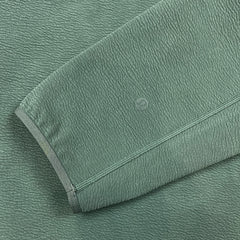 Lululemon Textured Spacer Pullover Hoodie Mens Large Green Hooded Sweater