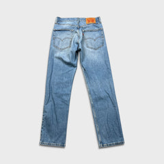 Levi's 551 Z Jeans Mens 30x32 Blue Straight Fit Light Wash Embroidered Logo Denim Pants