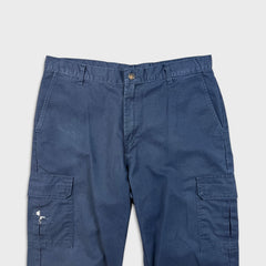 Dickies Pants Mens 36x32 Blue Straight Leg Workwear Casual Chino Cargo Trousers