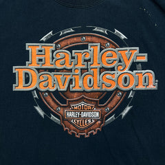 Vintage 1999 Harley Davidson T Shirt Mens Large Black Newfoundland Canada Eagle Biker Tee