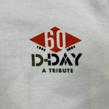 Vintage 2004 D-Day T Shirt Mens XL White 60 Year Tribute World War II Tee