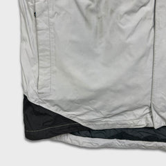 The North Face Jacket Mens Large Gray HyVent Full Zip Outdoor Bomber Heavy Coat