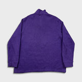 Polo Ralph Lauren Sweatshirt Mens XL Purple Pony 1/4 Zip Pullover
