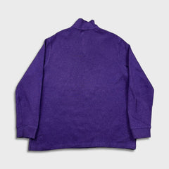 Polo Ralph Lauren Sweatshirt Mens XL Purple Pony 1/4 Zip Pullover