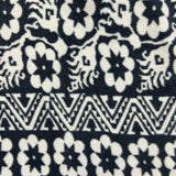 Vintage 90s Floral Fleece Mens Small White Aztec Navajo 1/4 Zip Pullover Jacket