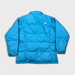 The North Face Jacket Womens Medium Blue Nuptse 600 Down Outdoor Puffer Coat