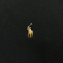 Polo Ralph Lauren Sweatshirt Mens XL Black Pony 1/4 Zip Pullover