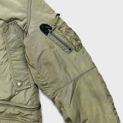 Parajumpers Masterpiece Series Jacket Mens Large Green Kodiak Slim Fit Down Parka