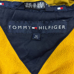 Vintage 90s Tommy Hilfiger Jacket Mens Medium Green Flag Outdoor Full Zip Coat
