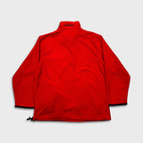 Vintage 1999 Ferrari Fleece Mens Medium Red 1/4 Zip Racing Jacket