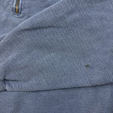 Vintage 90s Non Fiction Blank Sweatshirt Mens XL Blue 1/4 Zip Faded Pullover