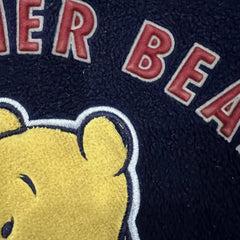 Vintage 90s Walt Disney Fleece Mens Large Blue Winnie The Pooh No Bother Bear Jacket