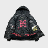 Vintage Y2K Ed Hardy Jacket Womens Small Black Love Kills Christian Audigier Full Zip