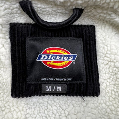 Dickies Jacket Mens Medium Black Corduroy Sherpa Workwear Button Up