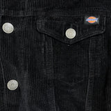Dickies Jacket Mens Medium Black Corduroy Sherpa Workwear Button Up