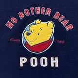 Vintage 90s Walt Disney Fleece Mens Large Blue Winnie The Pooh No Bother Bear Jacket