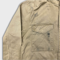 Levi's Jacket Mens Large Beige Classic Full Zip Outdoor Trucker Bomber