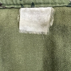 Vintage 80s Tactical Military Army Vest Mens Small Green Camo Sniper Utility Button Up