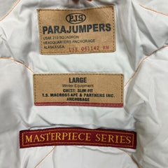 Parajumpers Masterpiece Series Jacket Mens Large Green Kodiak Slim Fit Down Parka