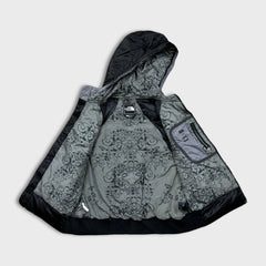 The North Face Vest Womens Small Black 550 Full Zip Hooded Puffer Jacket