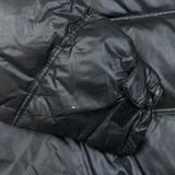 Vintage 90s Tommy Hilfiger Jacket Mens Large Black Tommy Jeans Full Zip Puffer Down Coat