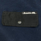 Roots Canada Fleece Mens 2XL Blue Classic Outdoor Pullover T Snap Jacket
